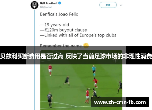 贝兹利买断费用是否过高 反映了当前足球市场的非理性消费